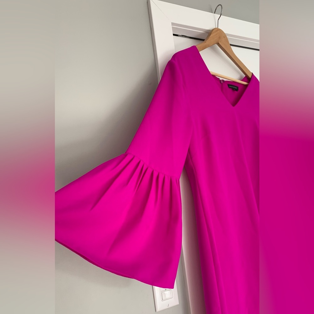 Banana Republic Pink Long Sleeve Dress